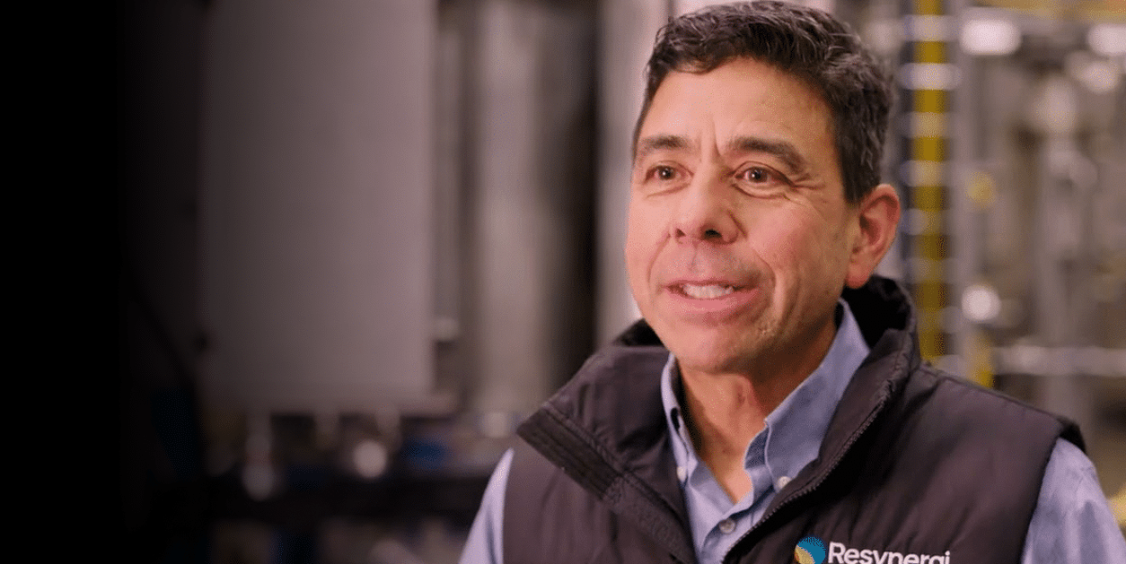 CEO Brian Bauer at the Resynergi facility