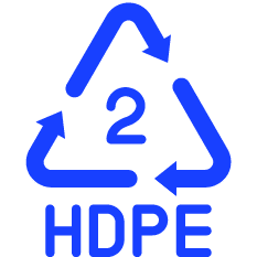 HDPE recycling symbol