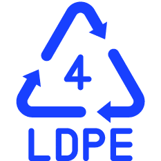 LDPE recycling symbol